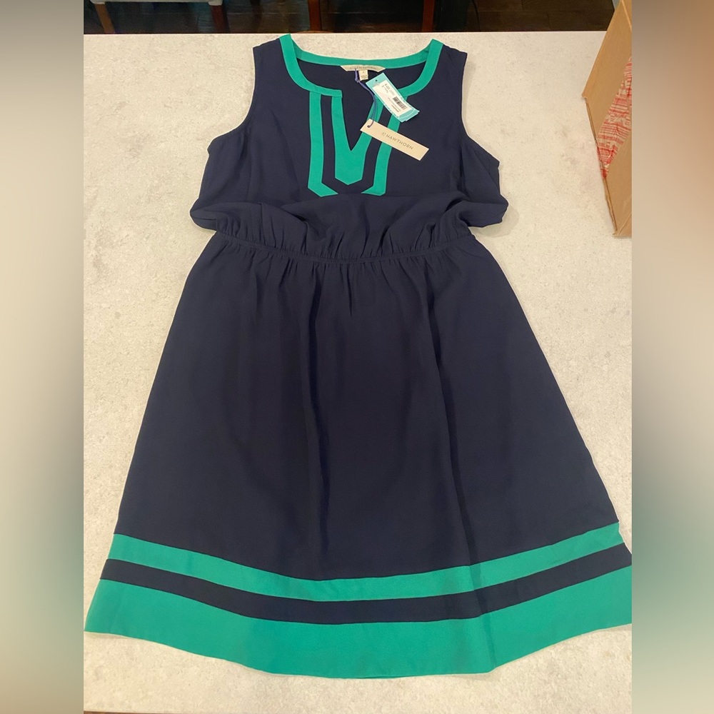 Stitch fix, navy color block dress